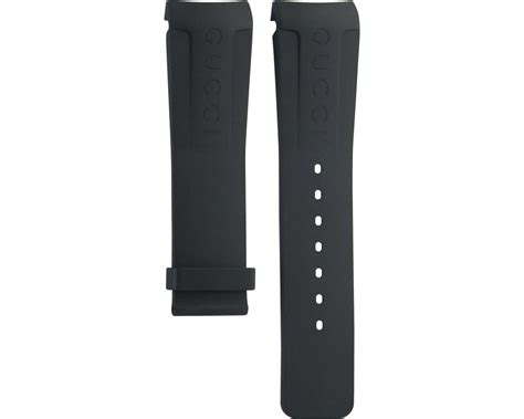 gucci 136.2 rubber black original watch strap yda16662|Gucci watch bands replacement.